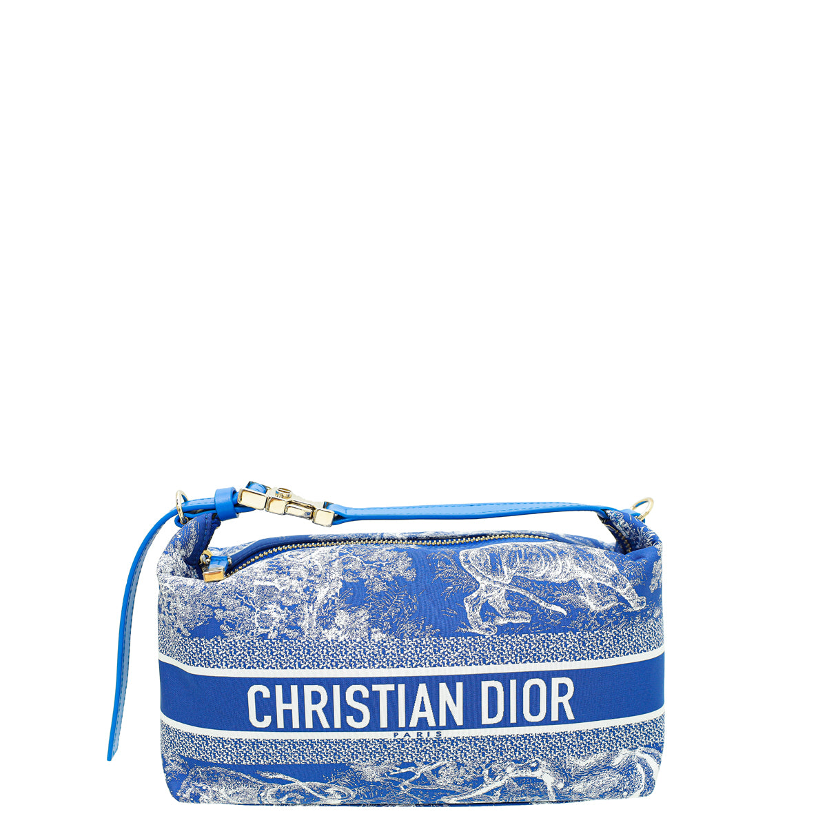 Christian Dior Blue DiorTravel Toile De Jouy Nomad Medium Pouch-Christian Dior-THE CLOSET