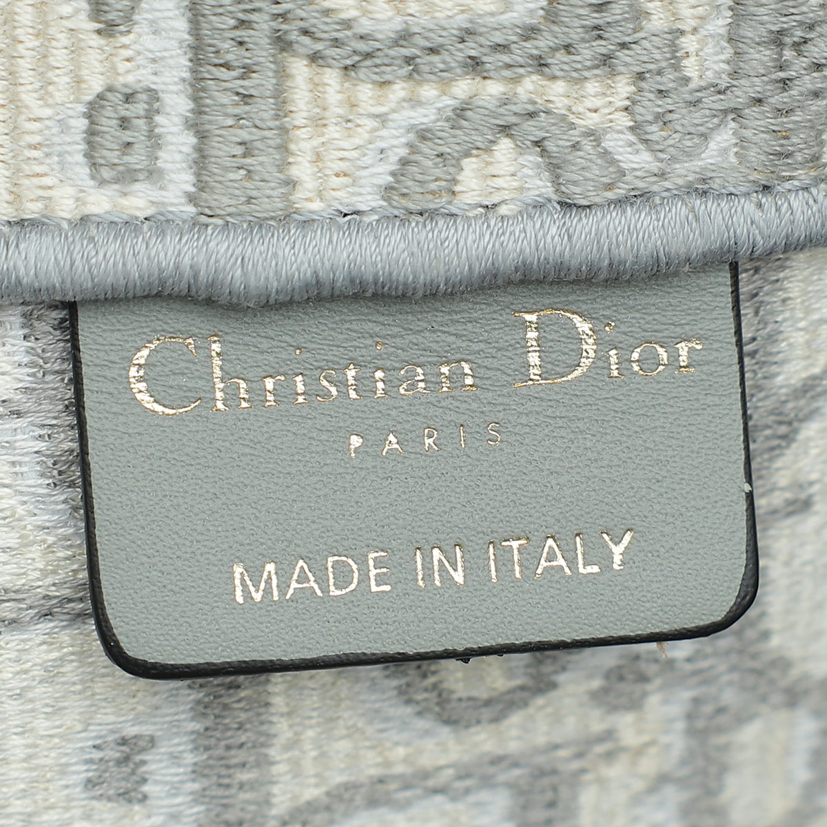 Christian Dior Grey Oblique Book Tote Medium Bag