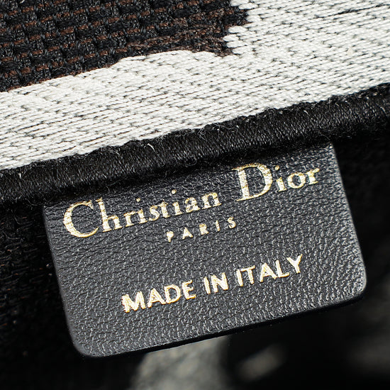 Christian Dior Paris w/ Eiffel Tower Embroidered Book Medium Tote Bag
