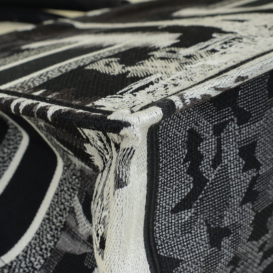 Christian Dior Paris w/ Eiffel Tower Embroidered Book Medium Tote Bag