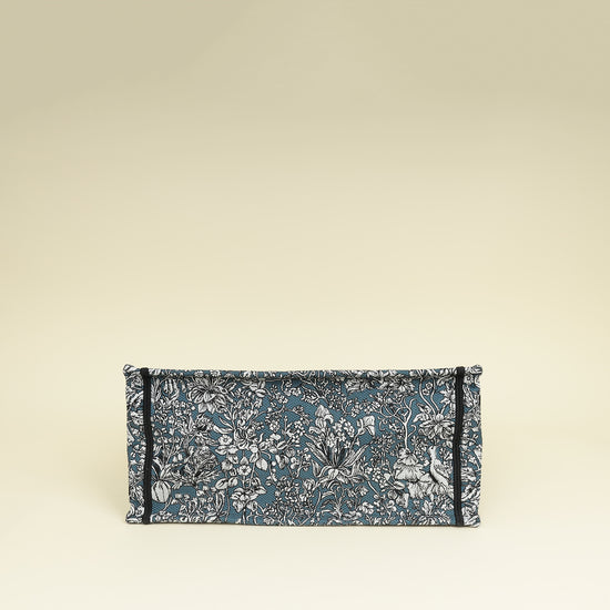 Christian Dior Tricolor "Around the World" Embroidered Book Medium Tote Bag