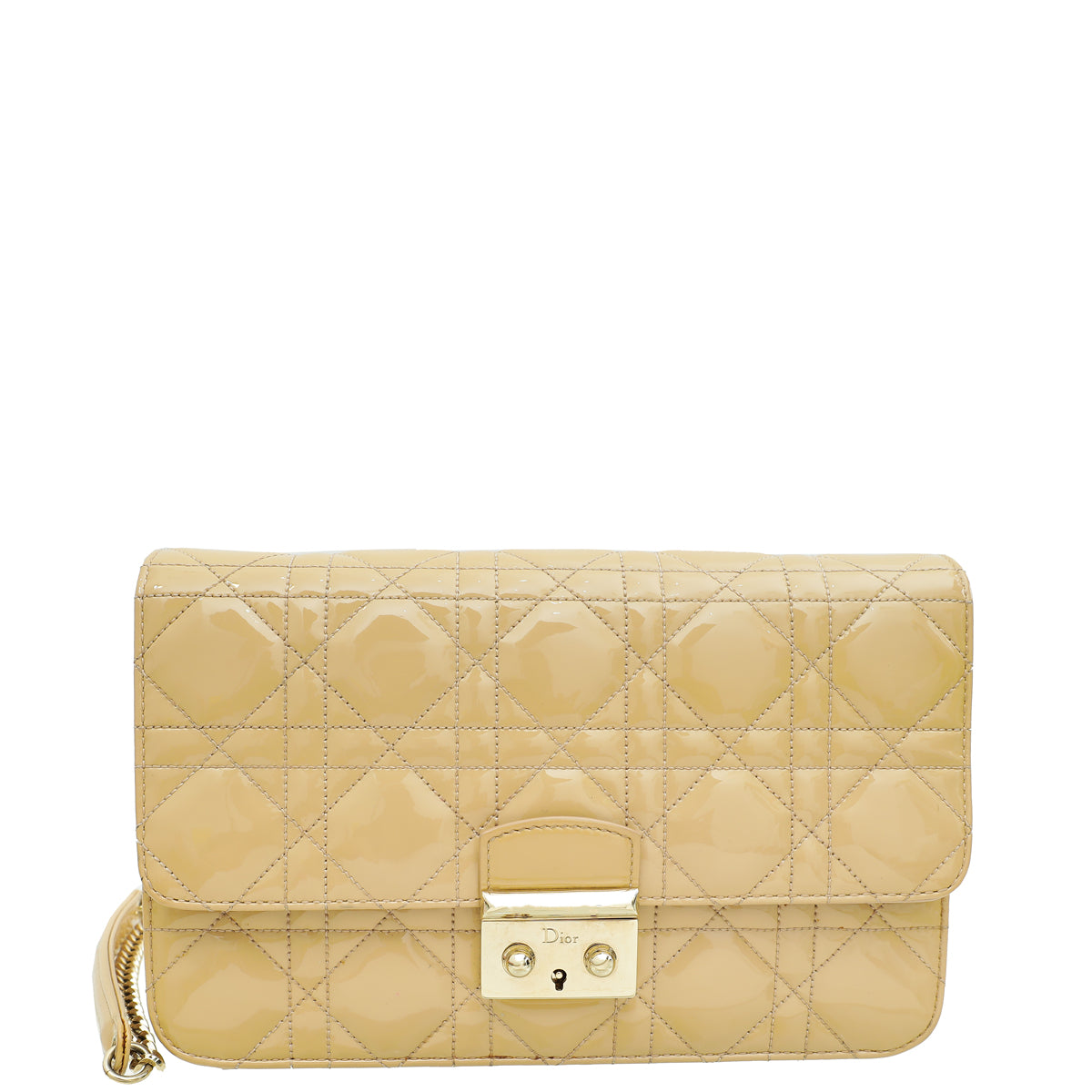 Christian Dior Beige Cannage Miss Dior Promenade Pouch-Christian Dior-THE CLOSET