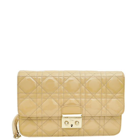 Christian Dior Beige Cannage Miss Dior Promenade Pouch