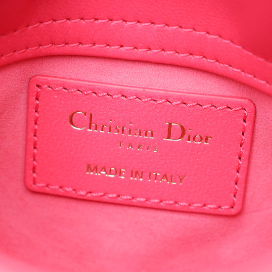 Christian Dior Fuchsia Micro Lady Dior Bag