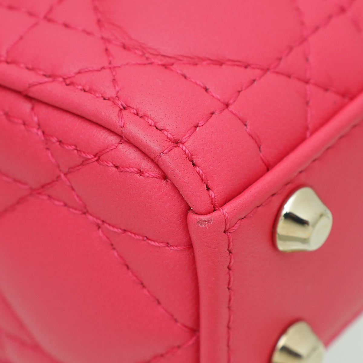 Christian Dior Fuchsia Micro Lady Dior Bag