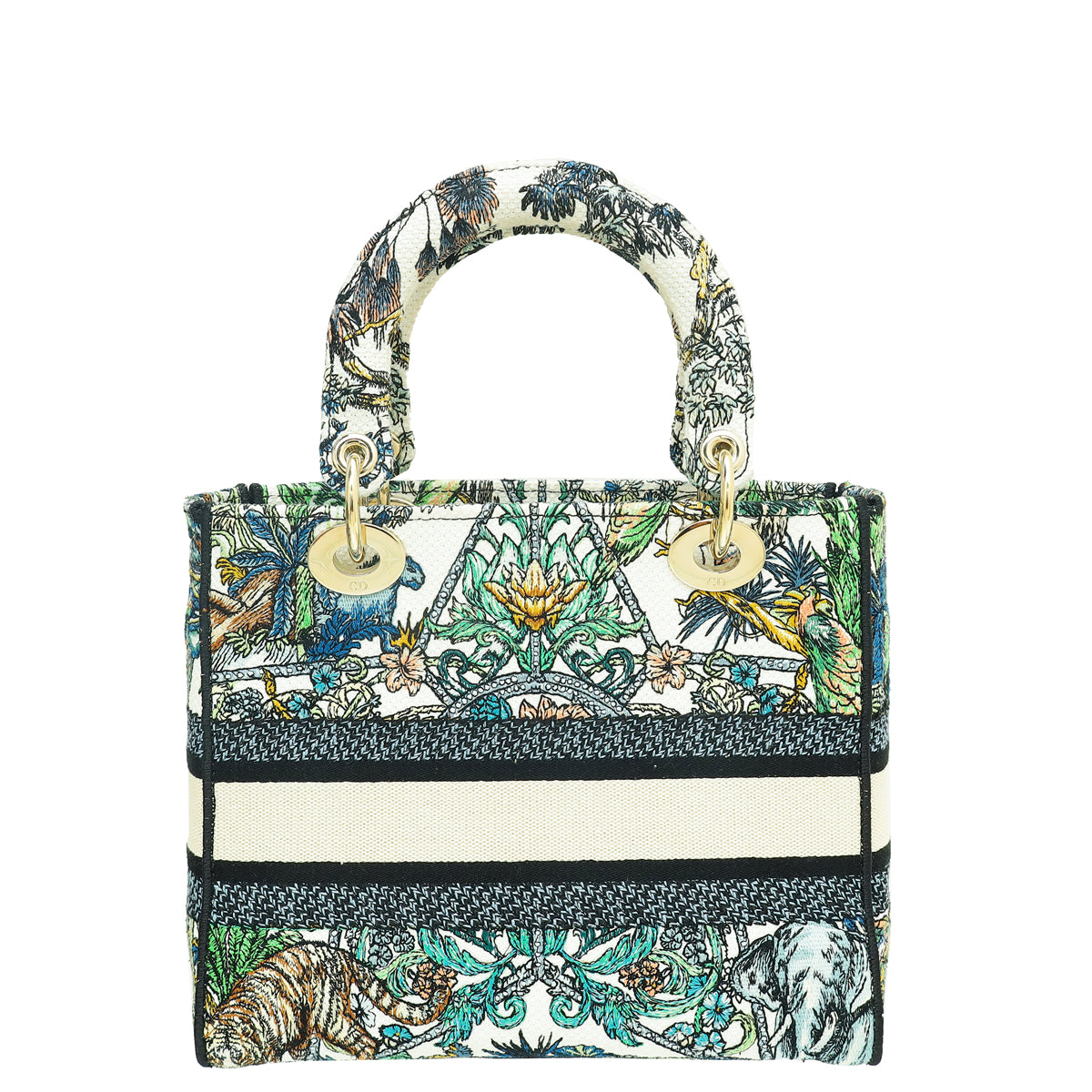 Christian Dior Multicolor Étoile de Voyage Embroidery Lady D-Lite Medium Bag-Christian Dior-THE CLOSET