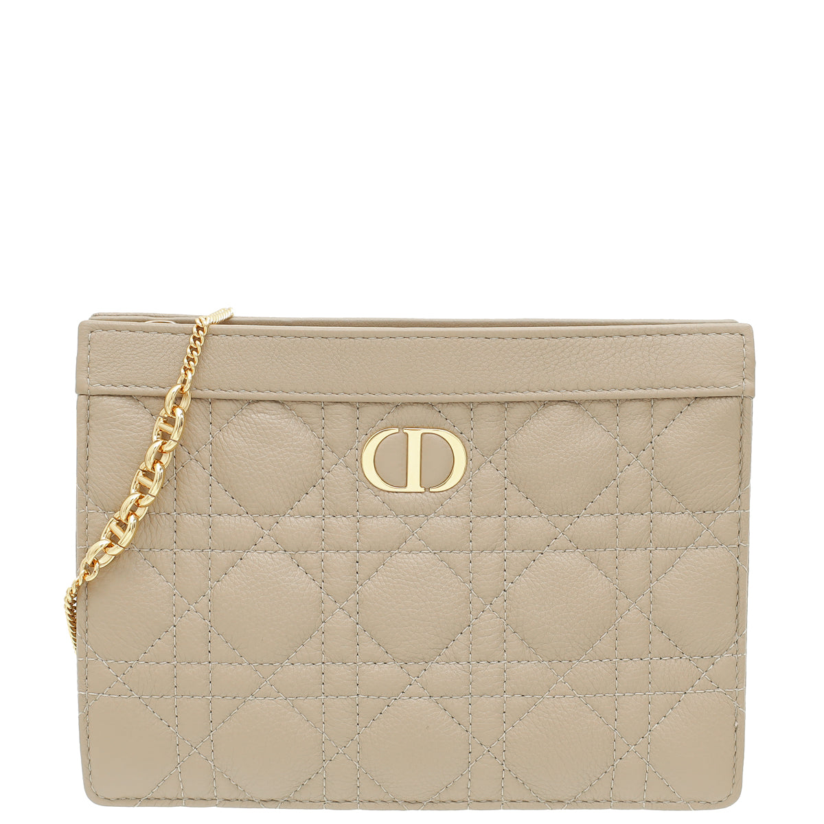 Christian Dior Sand Supple Caro Every Dior Pouch-Christian Dior-THE CLOSET