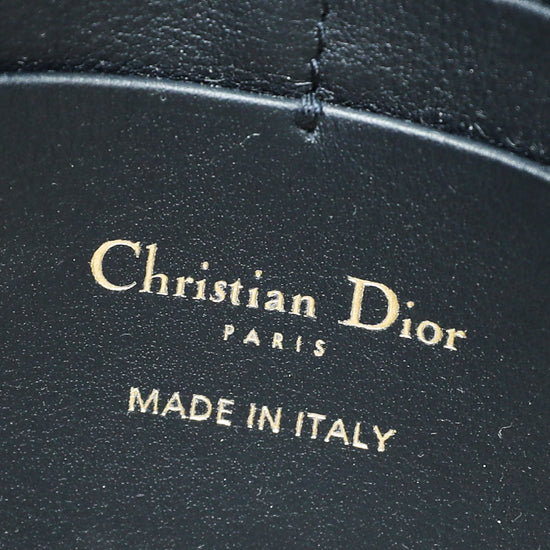 Christian Dior Blue Saddle Chain Pouch