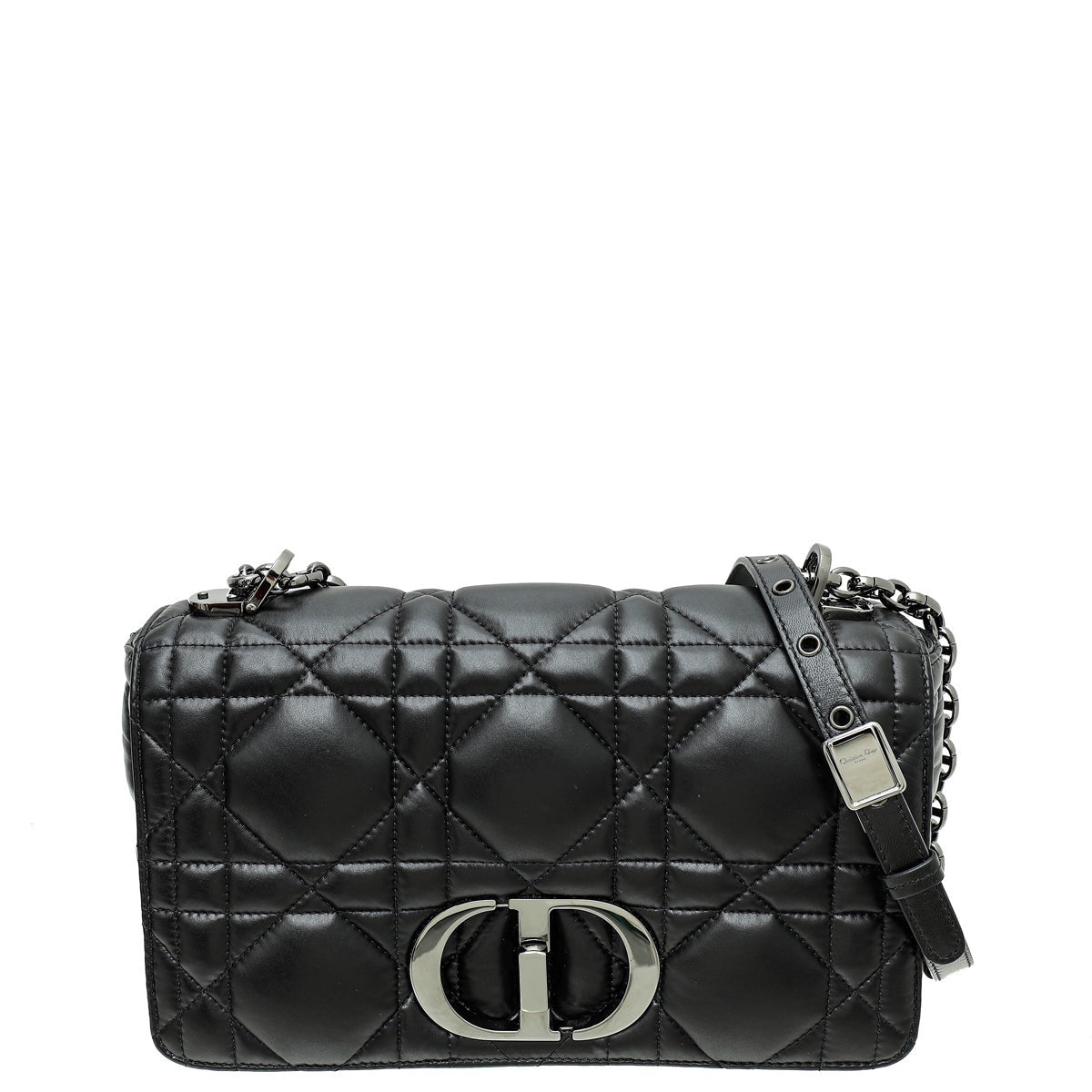 Christian Dior Black Caro Soft Cannage Large Shoulder Bag-Christian Dior-THE CLOSET