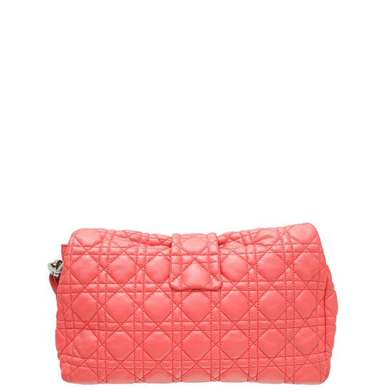 Christian Dior Coral Miss Dior Large Flap Bag