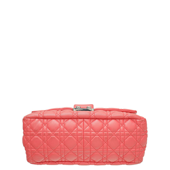 Christian Dior Coral Miss Dior Large Flap Bag