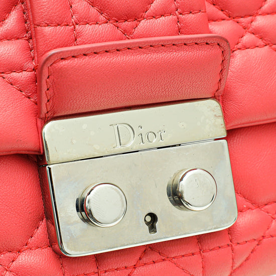Christian Dior Coral Miss Dior Large Flap Bag
