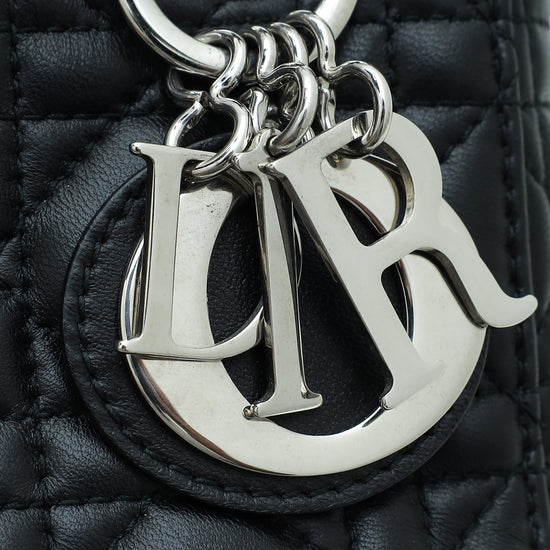 Christian Dior Black Lady Dior Mini Chain Bag