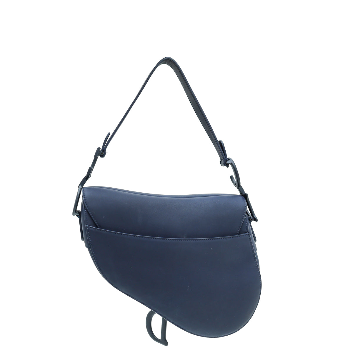 Christian Dior Navy Blue Ultra Matte Saddle Medium Bag-Christian Dior-THE CLOSET