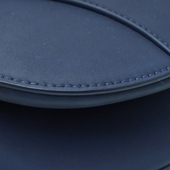 Christian Dior Navy Blue Ultra Matte Saddle Medium Bag