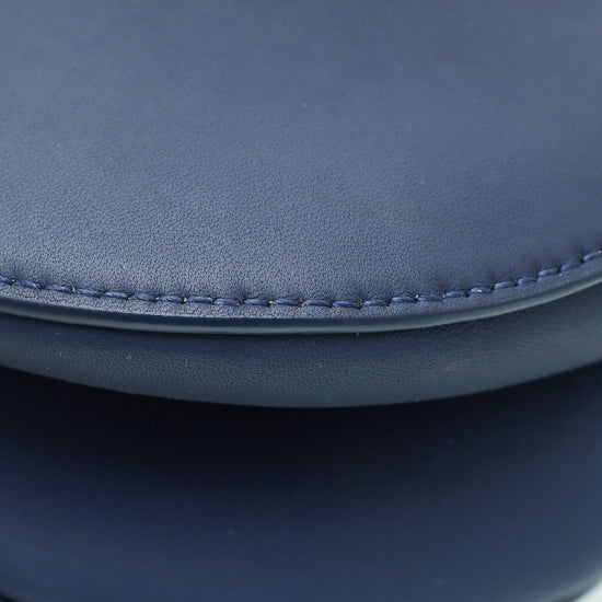 Christian Dior Navy Blue Ultra Matte Saddle Medium Bag