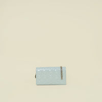 Christian Dior Placid Blue Lady Dior Chain Clutch