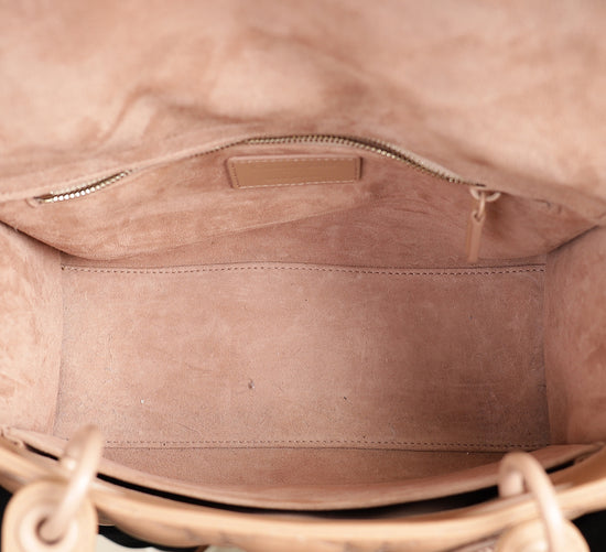 Christian Dior Blush Ultramatte Lady Dior Medium Bag