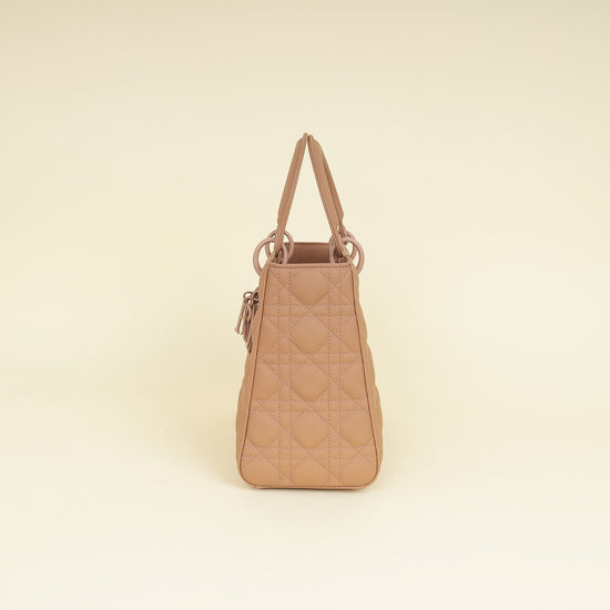 Christian Dior Blush Ultramatte Lady Dior Medium Bag