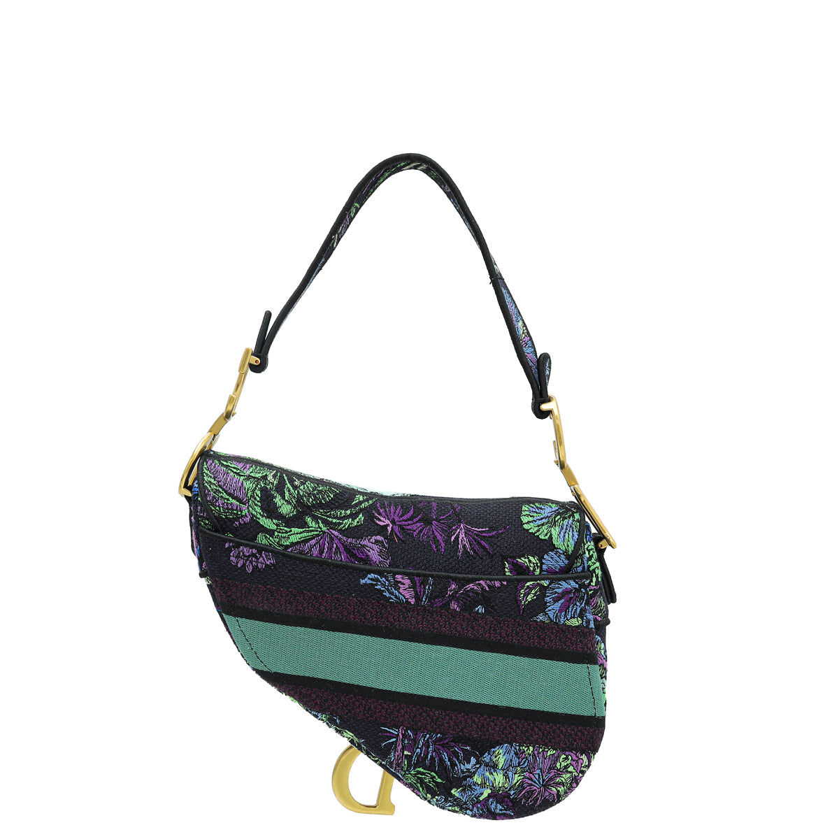 Christian Dior Multicolor Saddle Toile de Jouy Voyage Embroidery Medium Bag-Christian Dior-THE CLOSET