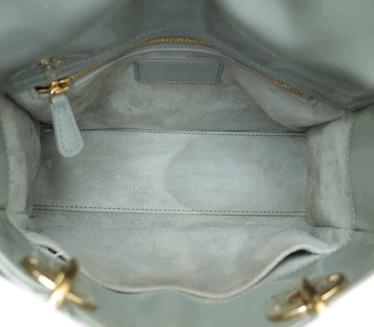 Christian Dior Grey Lady Dior Small Bag