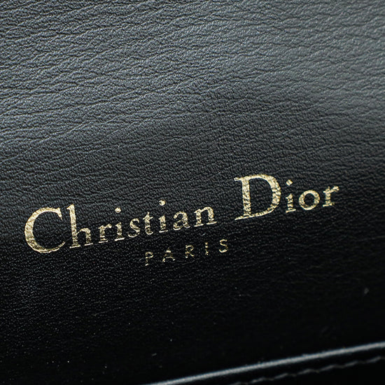 Christian Dior Black Lady Dior Chain Pouch