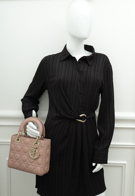 Load image into Gallery viewer, Christian Dior Blush Pink My ABCDior Lady Dior Small Bag
