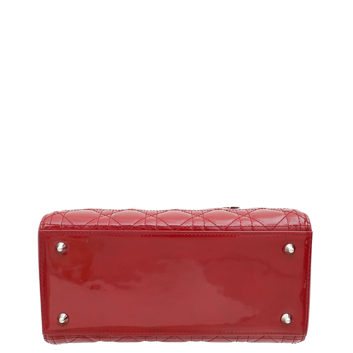 Christian Dior Red Lady Dior Medium Bag