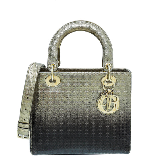 Christian Dior Ombre Lady Dior Micro Cannage Medium Bag