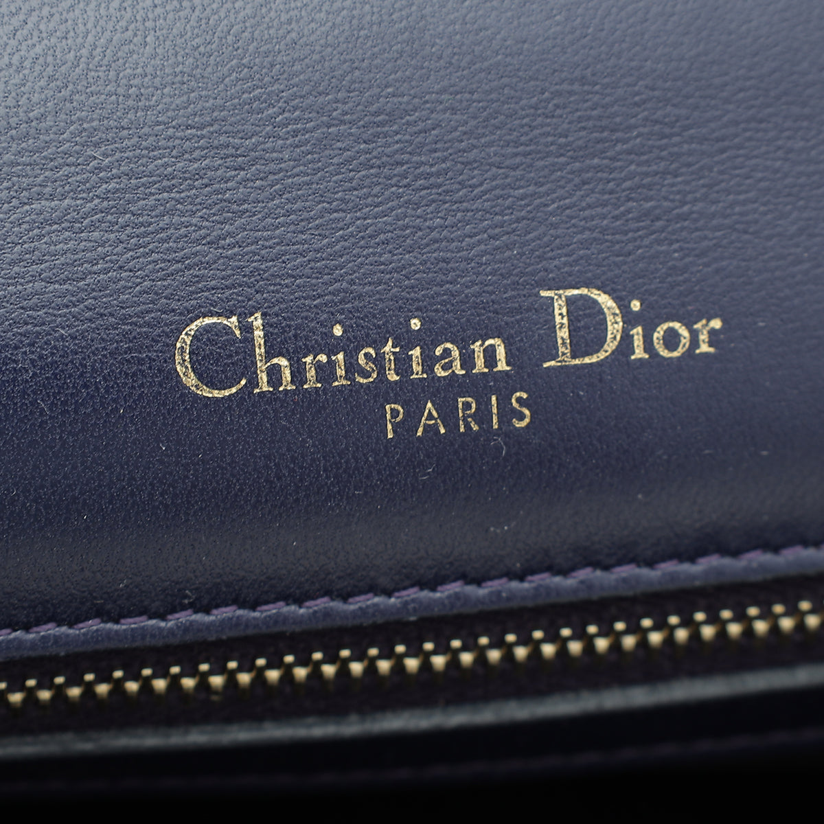 Christian Dior Blue Violet Diorama Crystal Embellished Medium Bag