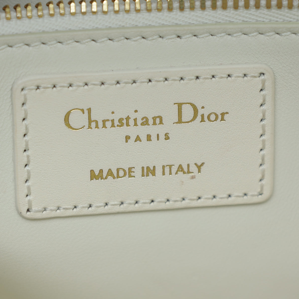 Christian Dior White 30 Montaigne Shoulder Bag