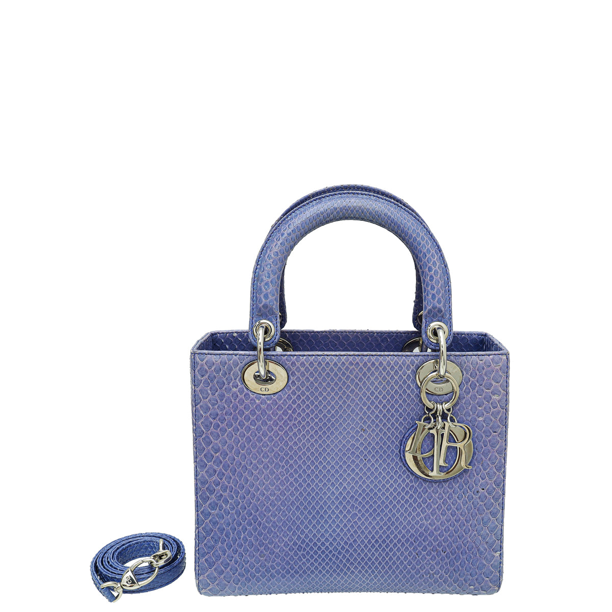 Christian Dior Lilac Lady Dior Python Medium Bag-Christian Dior-THE CLOSET