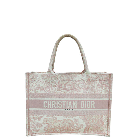 Christian Dior Bicolor Book Tote Toile de Jouy Embroidery Bodrum Medium Bag