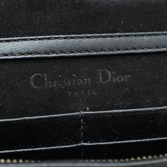 Christian Dior Black Diorama Chain Pouch