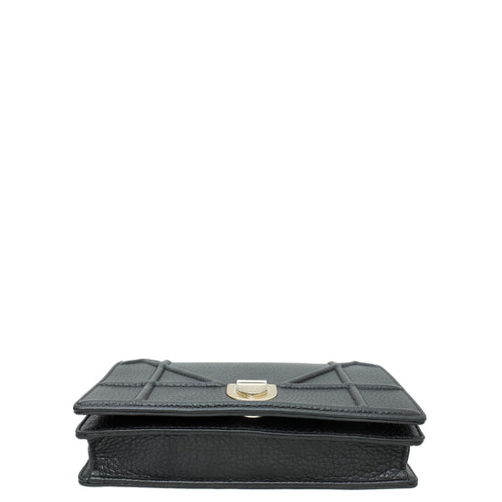 Christian Dior Black Diorama Chain Pouch