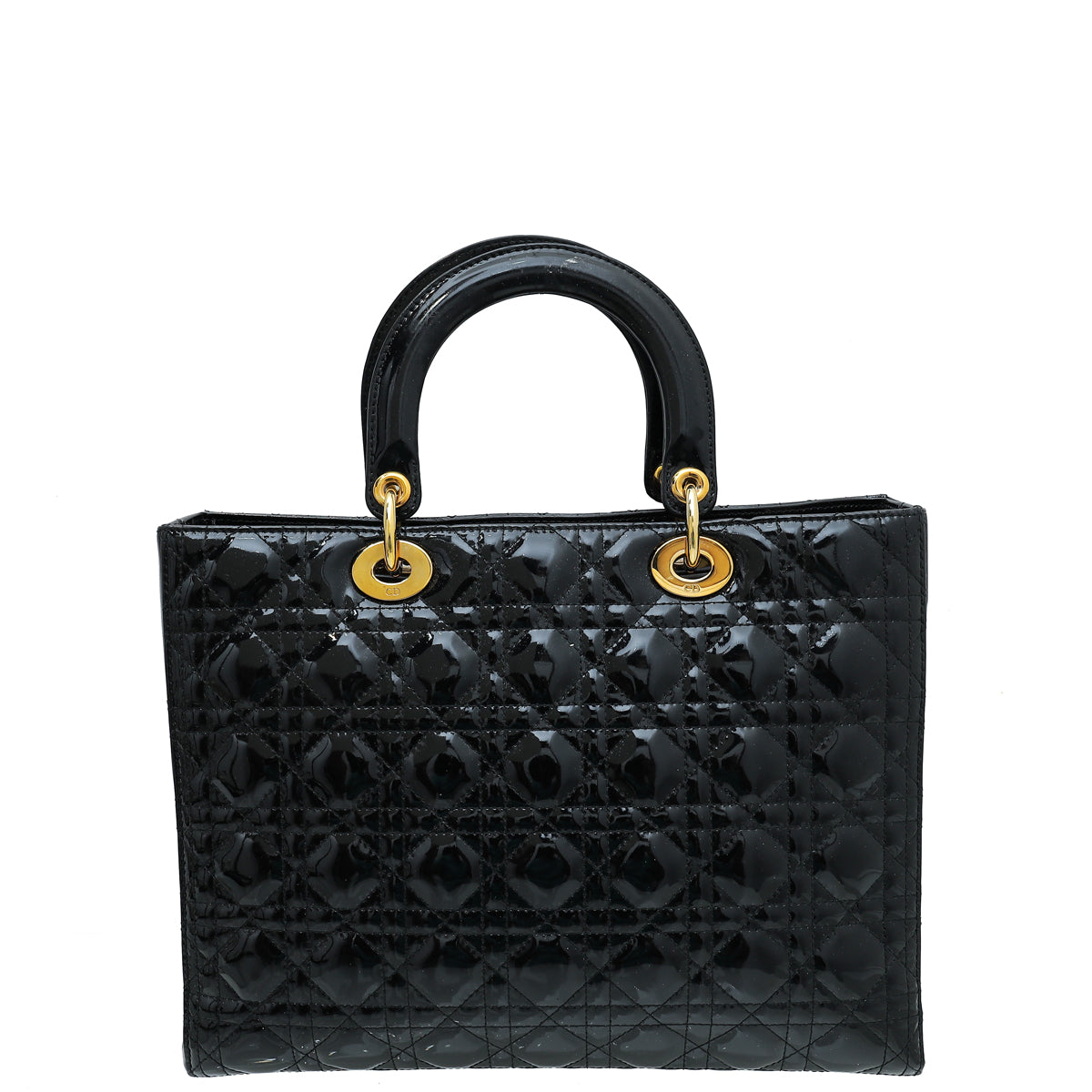 Christian Dior Black Lady Dior Large Bag-Christian Dior-THE CLOSET