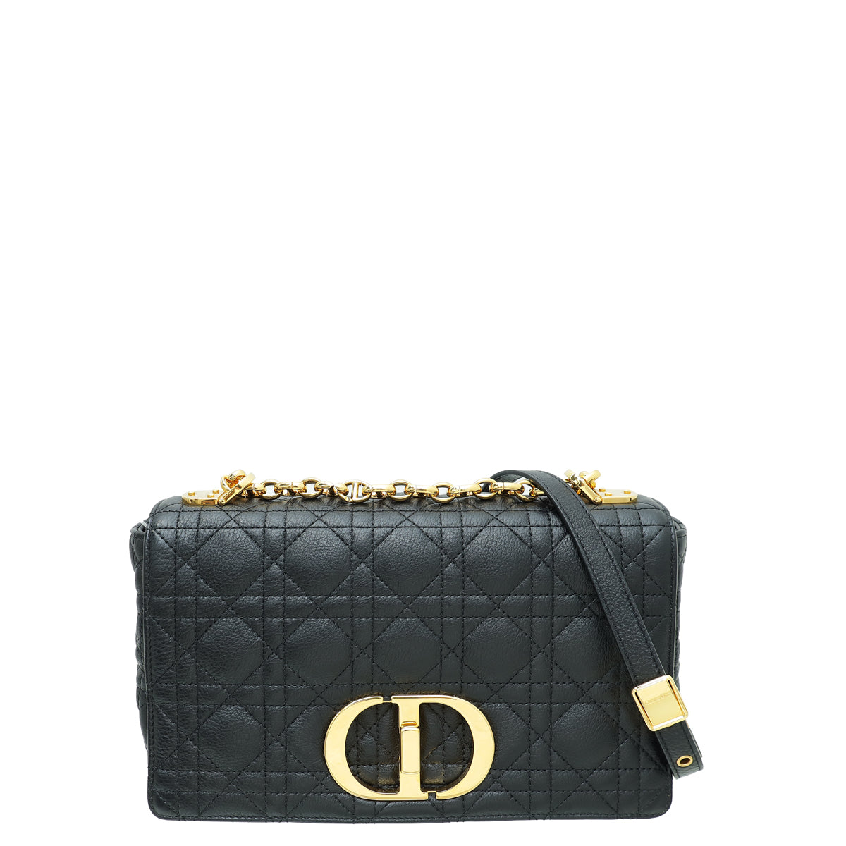 Christian Dior Black Caro Medium Bag
