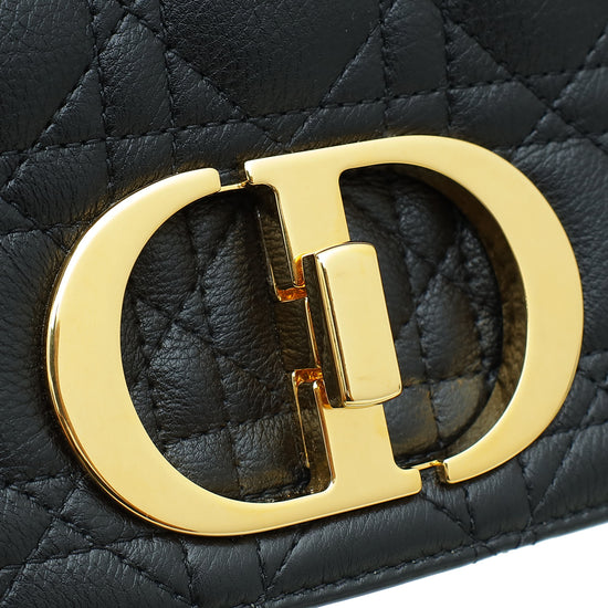 Christian Dior Black Caro Medium Bag