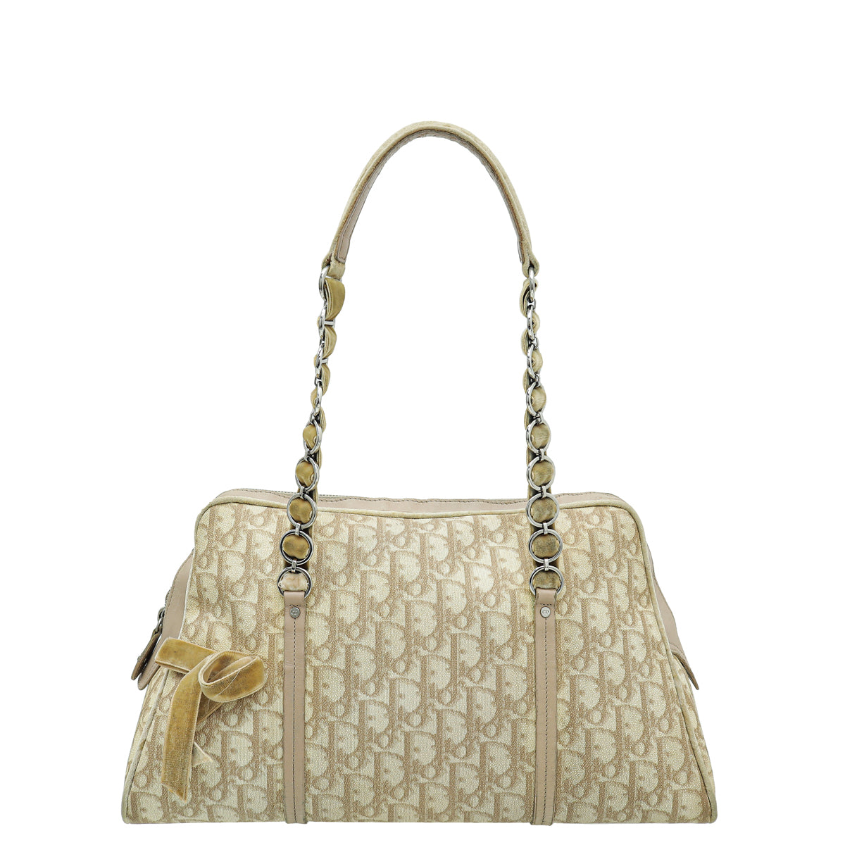 Christian Dior Beige Oblique Trotter Romantique Shoulder Bag – THE 