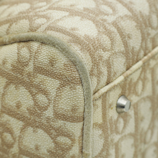 Christian Dior Beige Oblique Trotter Romantique Shoulder Bag