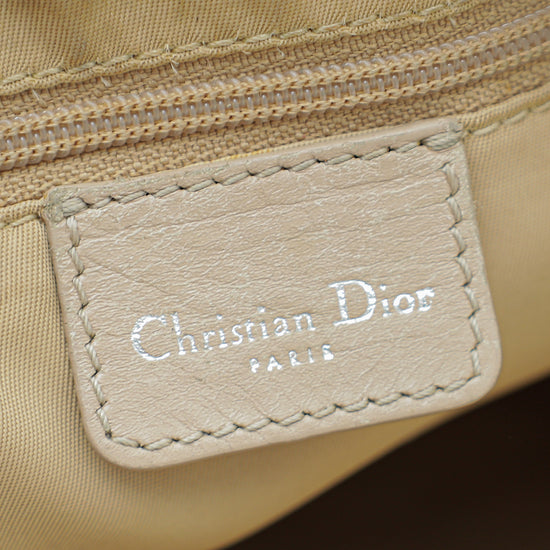 Christian Dior Beige Oblique Trotter Romantique Shoulder Bag