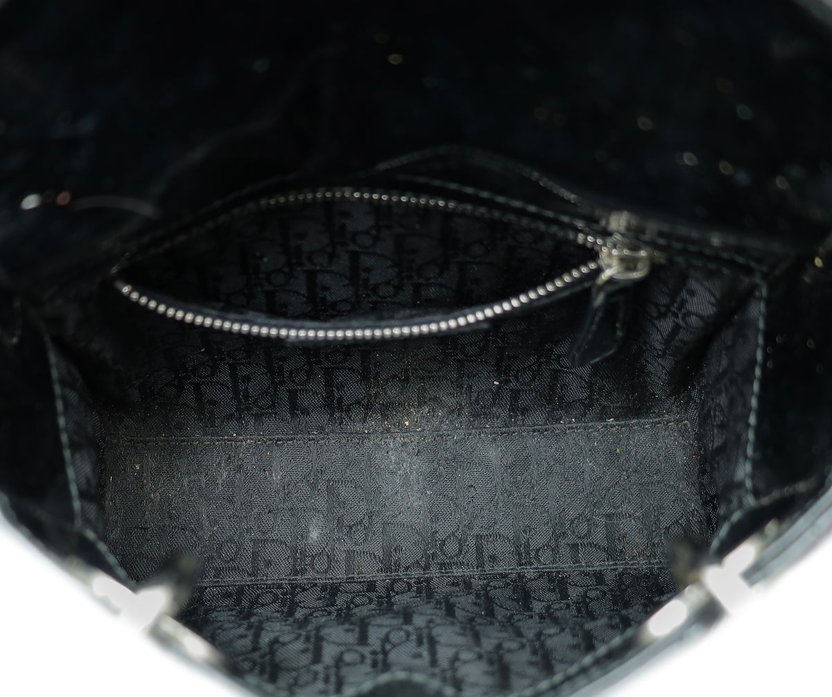 Christian Dior Black Lady Dior Mini Strap Bag