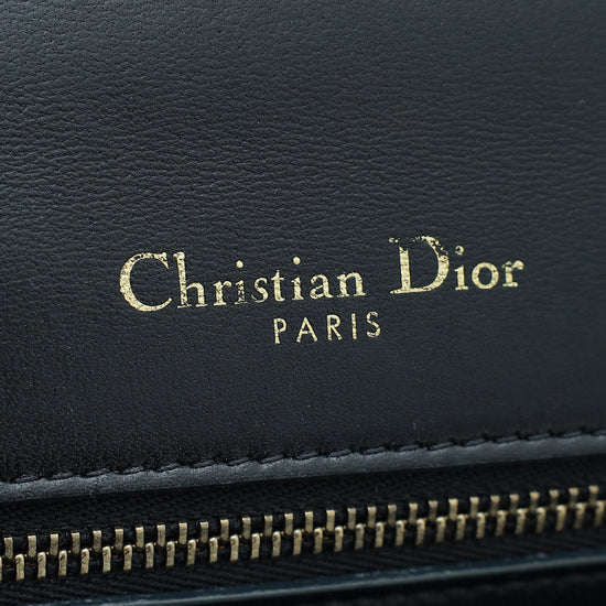 Christian Dior Indigo Blue Diorama Studded Medium Flap Bag