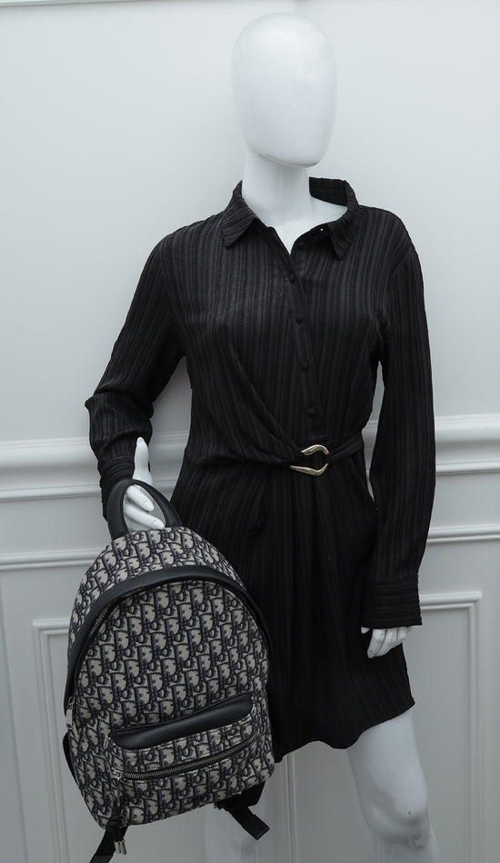 Dior Kids Christian Dior Oblique Backpack Christian Dior Navy Blue