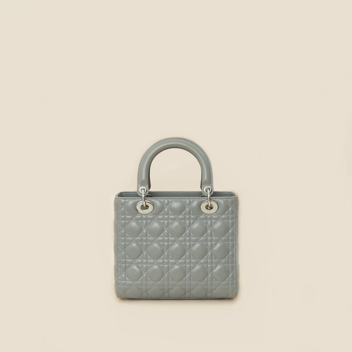 Christian Dior Gray Lady Dior Medium Bag-Christian Dior-THE CLOSET