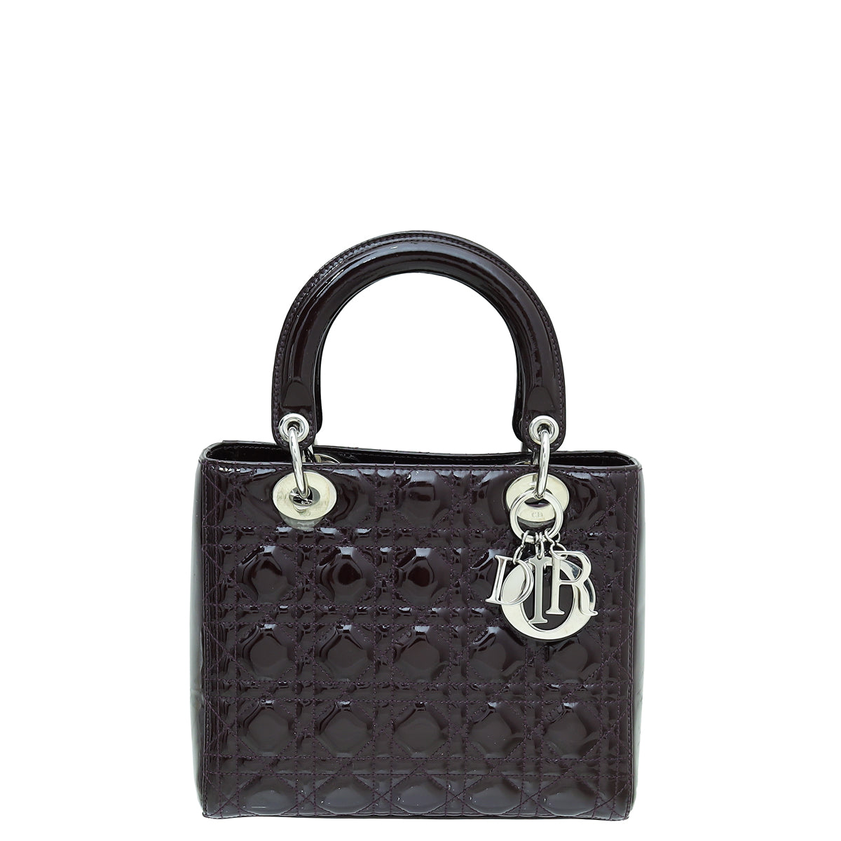Christian Dior Violet Lady Dior Medium Bag-Christian Dior-THE CLOSET