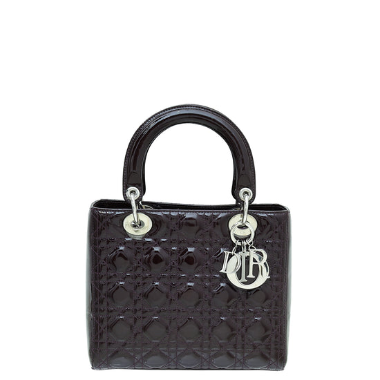 Christian Dior Violet Lady Dior Medium Bag