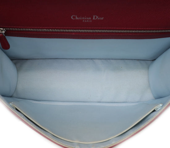 Christian Dior Burgundy Diorama Large Bag