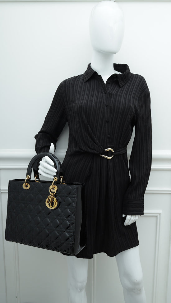 Christian Dior Black Lady Dior Bag