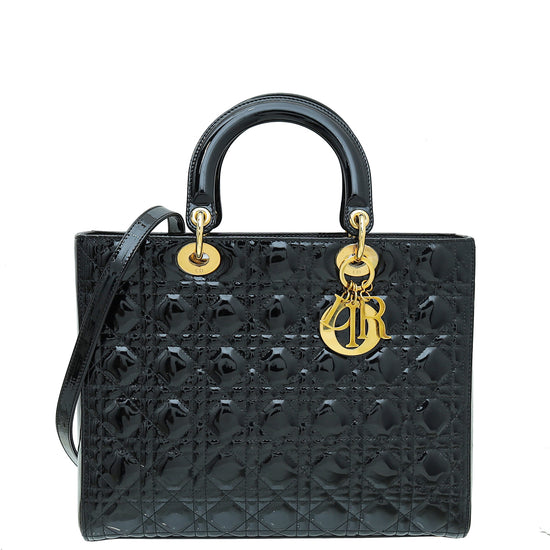 Christian Dior Black Lady Dior Bag